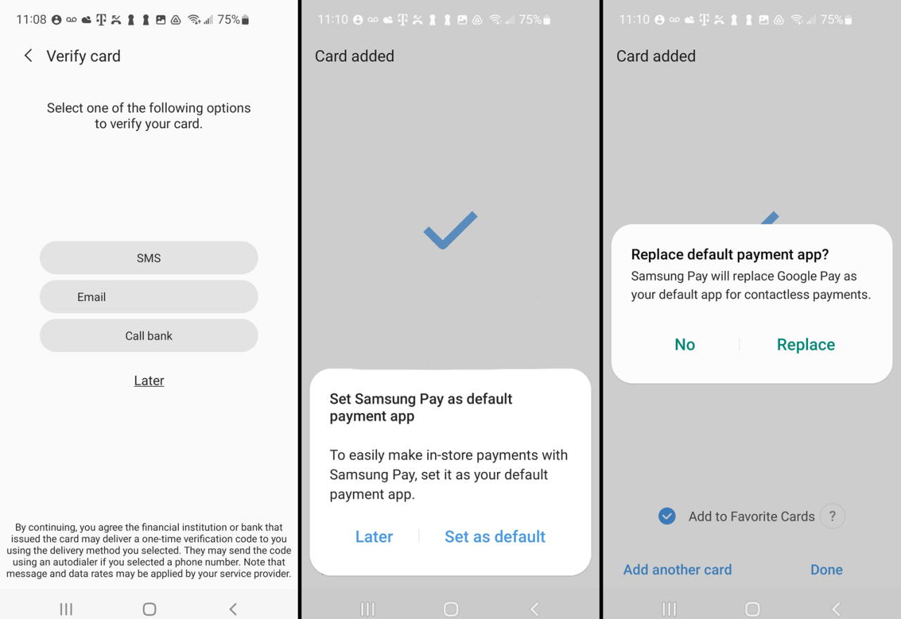 How to set up samsung financing account