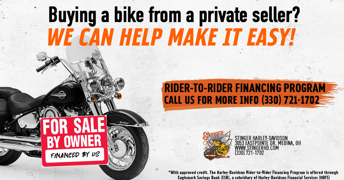 How does harley rider to rider financing work