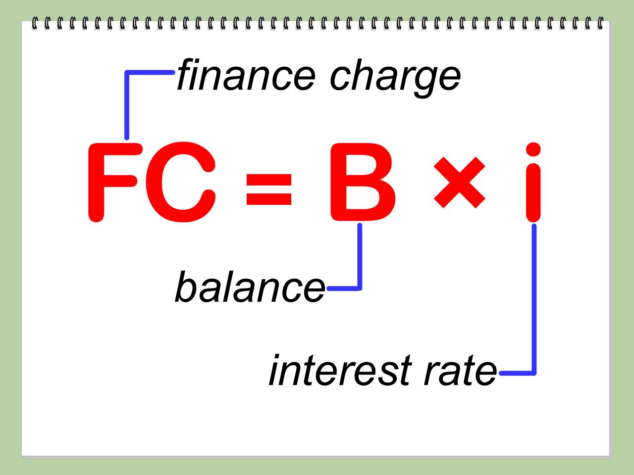 How to find finance charge