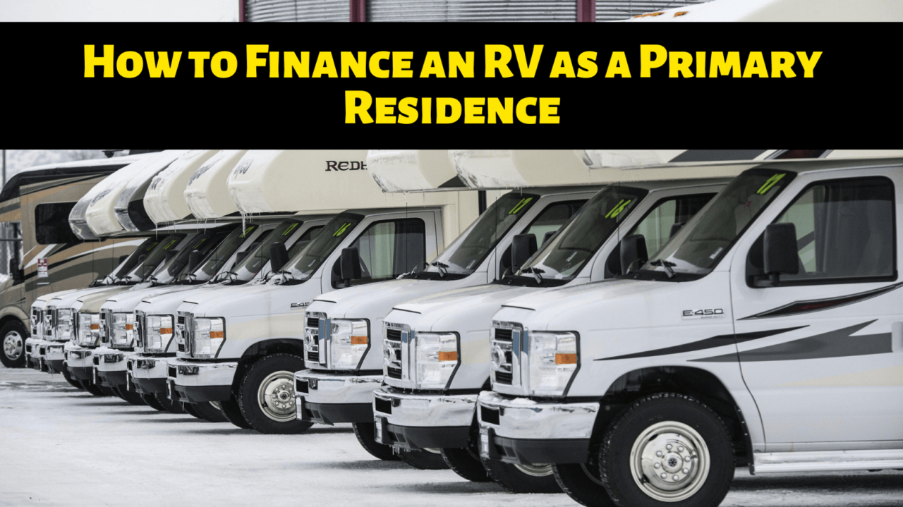 How to finance an rv