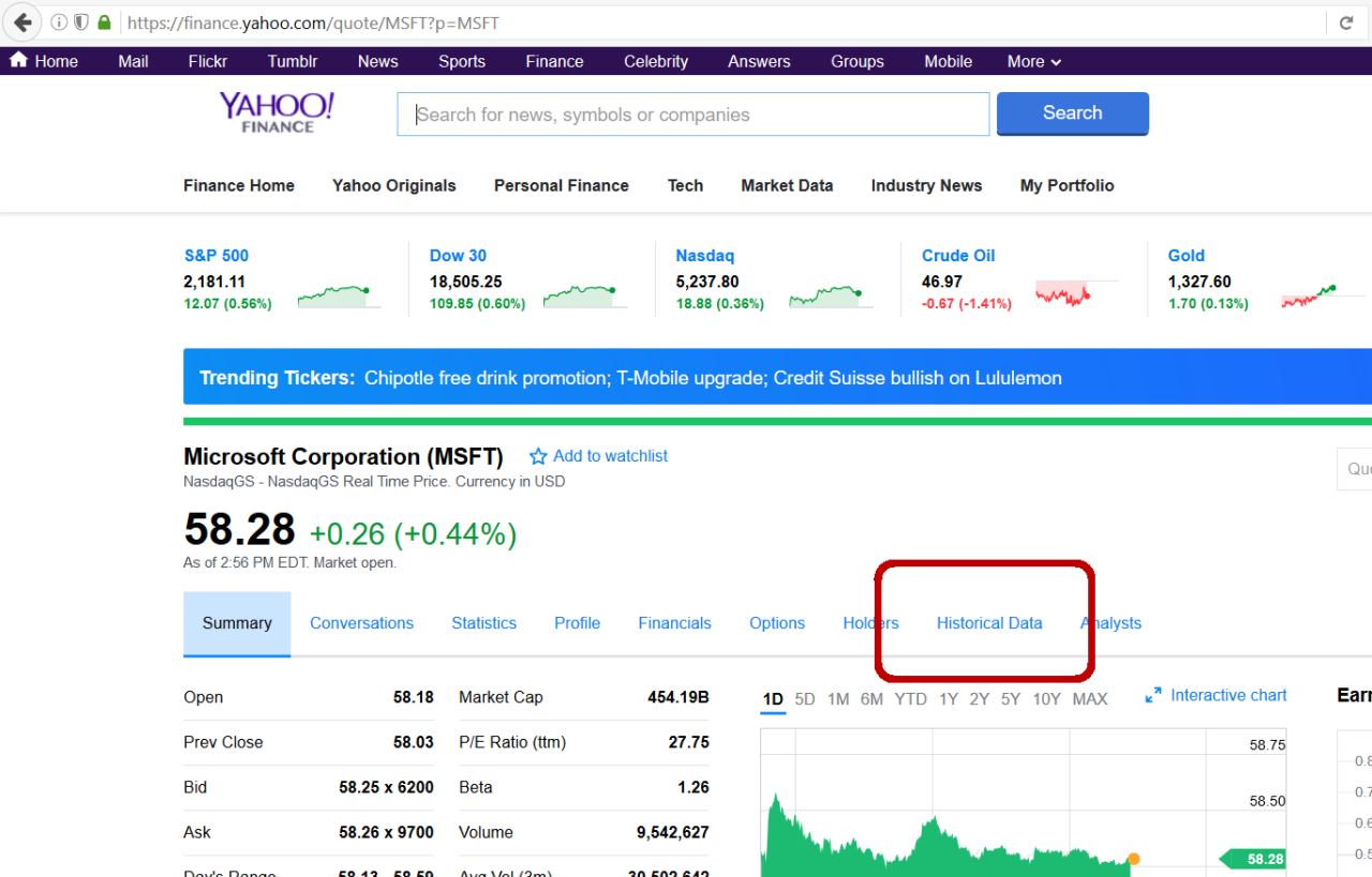 How to download all price history in yahoo finance