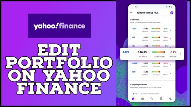 How to edit total cash holdings yahoo finance